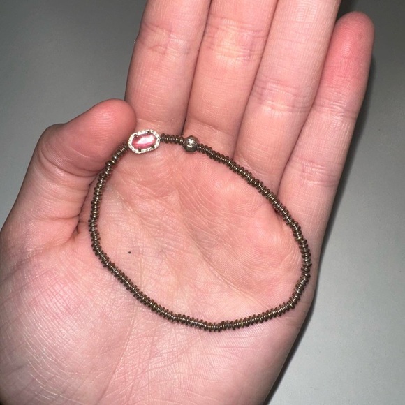 Kendra Scott Pink and Brown Beaded Bracelet - Picture 2 of 4